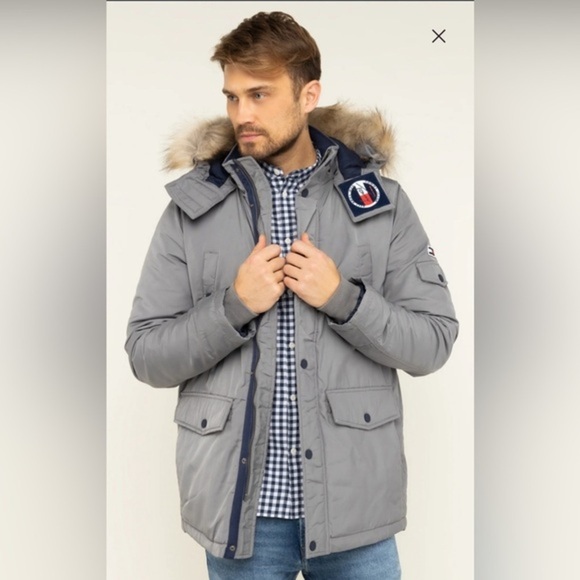 Tommy Hilfiger Men's Arctic Cloth Heavyweight Performance Parka Black M - Picture 1 of 11